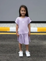 Платье оверсайз в сад с коротким рукавом