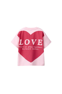 ZARA ФУТБОЛКА С ПРИНТОМ, БЛЕДНО-РОЗОВЫЙ