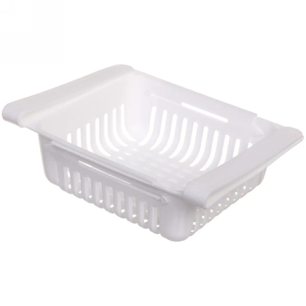 Полка пластиковая в холодильник раздвижная 20/27,5*15*6см