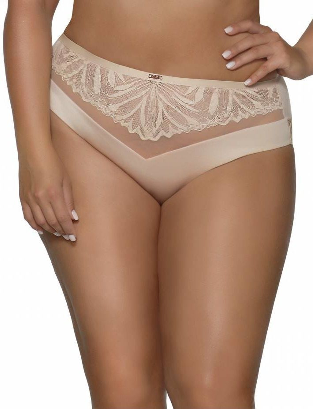 Трусики-слипы со средней линией талии Yasemin (Размер: L) (Цвет: телесный)