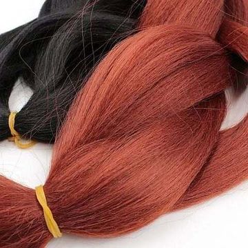 Канекалон 2-цветный 100гр 130см B31 черно медный