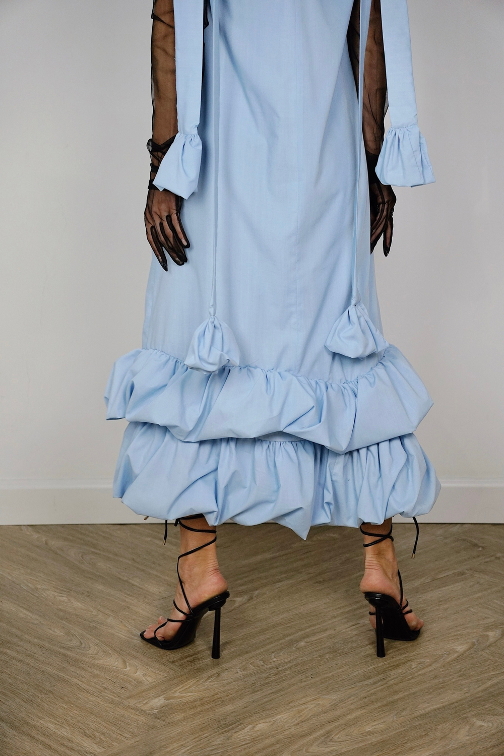 Платье облако в голубом