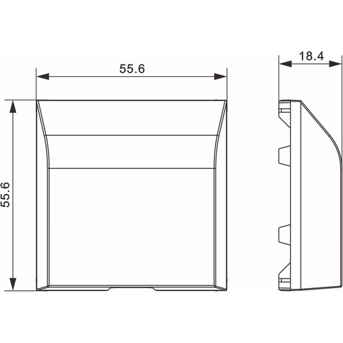 Кабельный вывод (накладка), мокко, серия A07