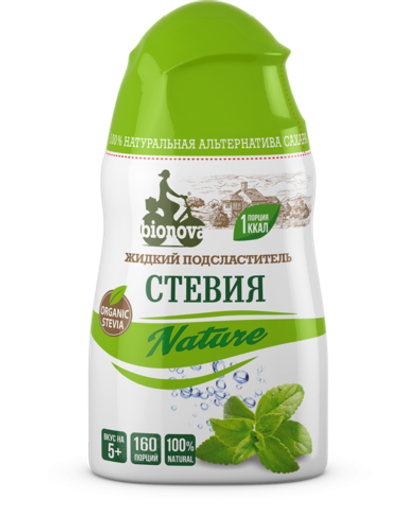 Сахарозаменитель стевия Bionova Natural, жидкий, 80 г