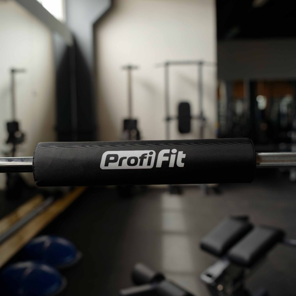 Смягчающая накладка на гриф, диаметр 8 см, длина 38 см с логотипом PROFI-FIT-RT-025