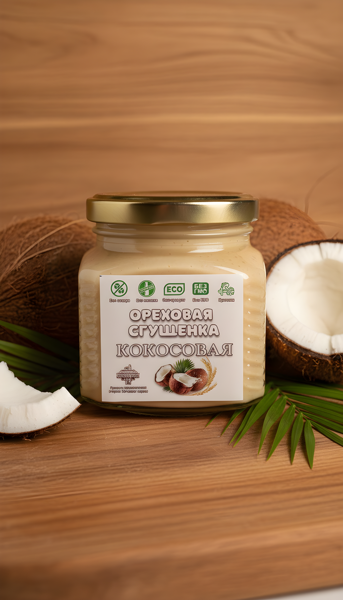 Ореховая сгущенка кокосовая