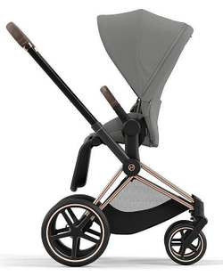 Коляска Cybex Priam IV Rosegold complete и автокресло Cloud G i-Size Lava Grey 3 в 1 Mirage Grey