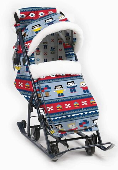 Санки коляска комбинированная Ника Детям 7-5 лего