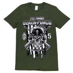 Футболка Five Finger Death Punch Infantry Special Forces оливковая (847)