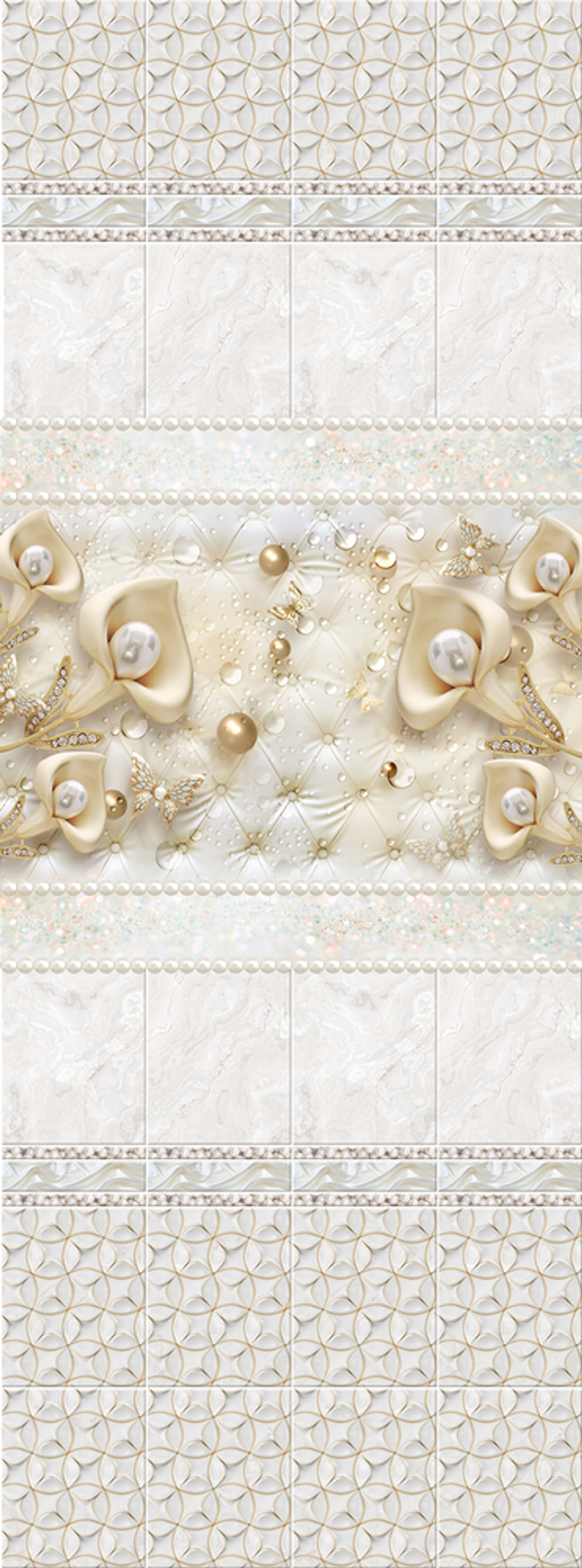 Панель ПВХ фотопечать Сюзанна Янтарь 2700х250мм