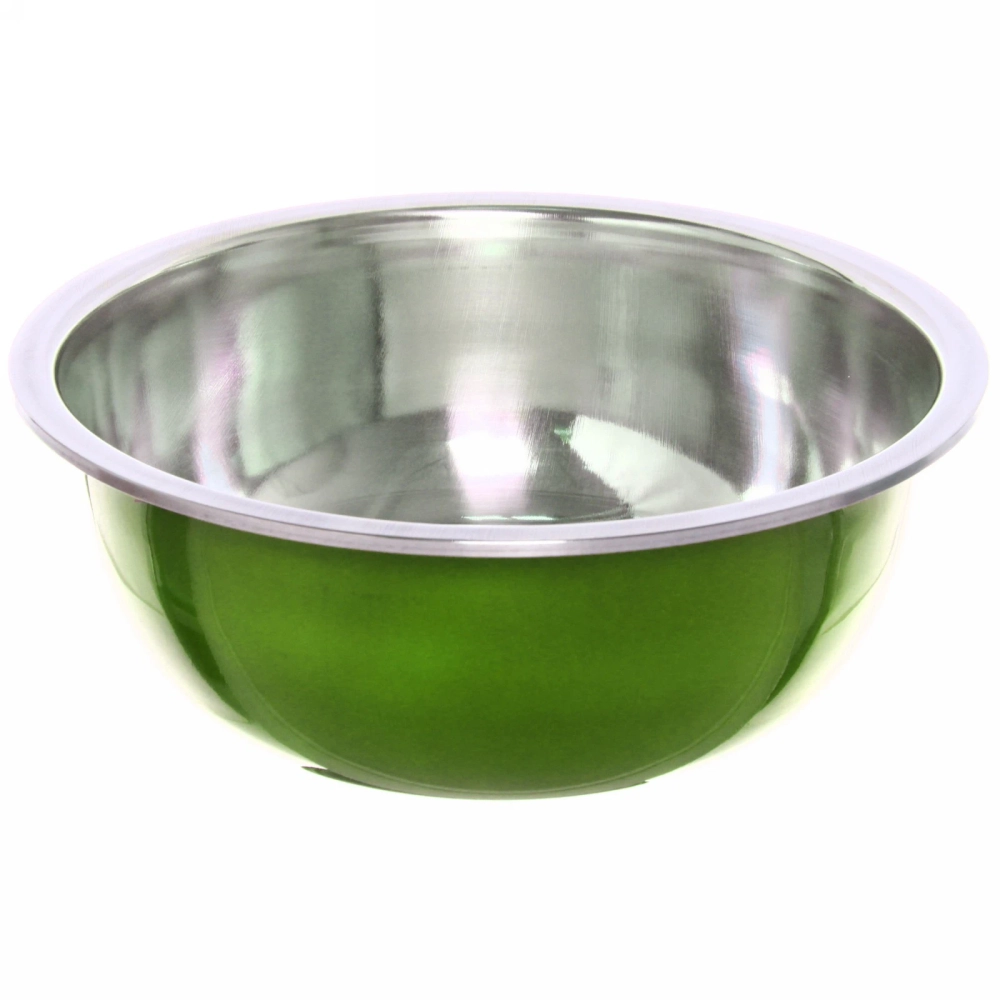 Миска металлическая 27 см 3000 мл микс цветов