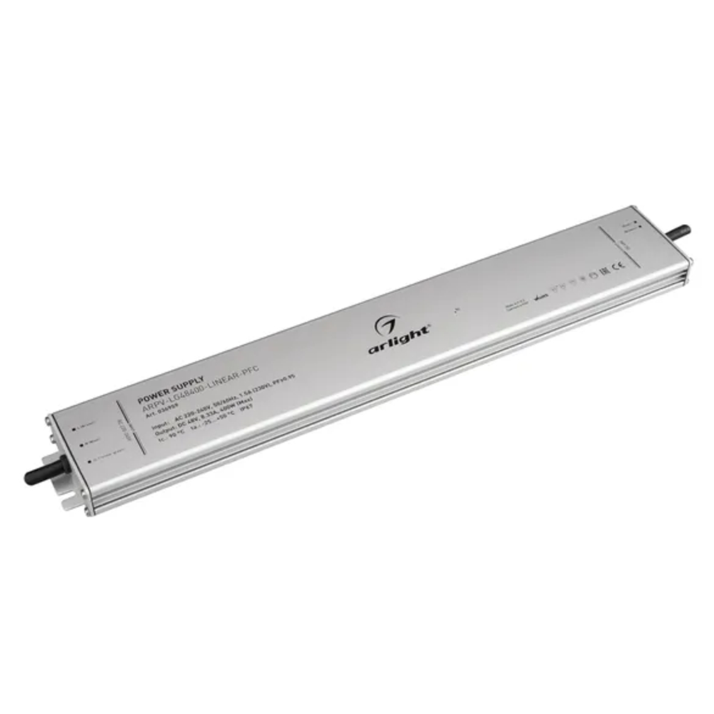 Блок питания ARPV-LG48400-LINEAR-PFC (48V, 8.33A, 400W) (Arlight, IP67 Металл, 5 лет) 036959
