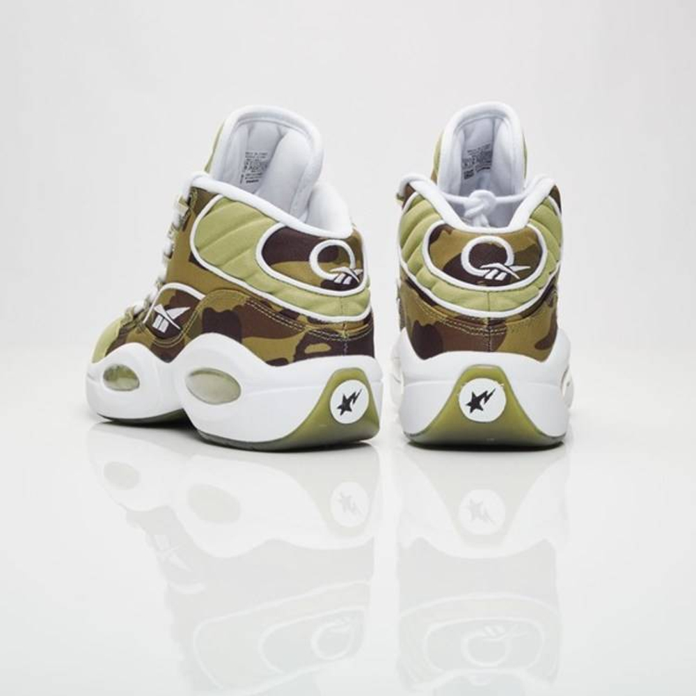 Кроссовки Reebok Question Mid Mita X Bape 1St Camo