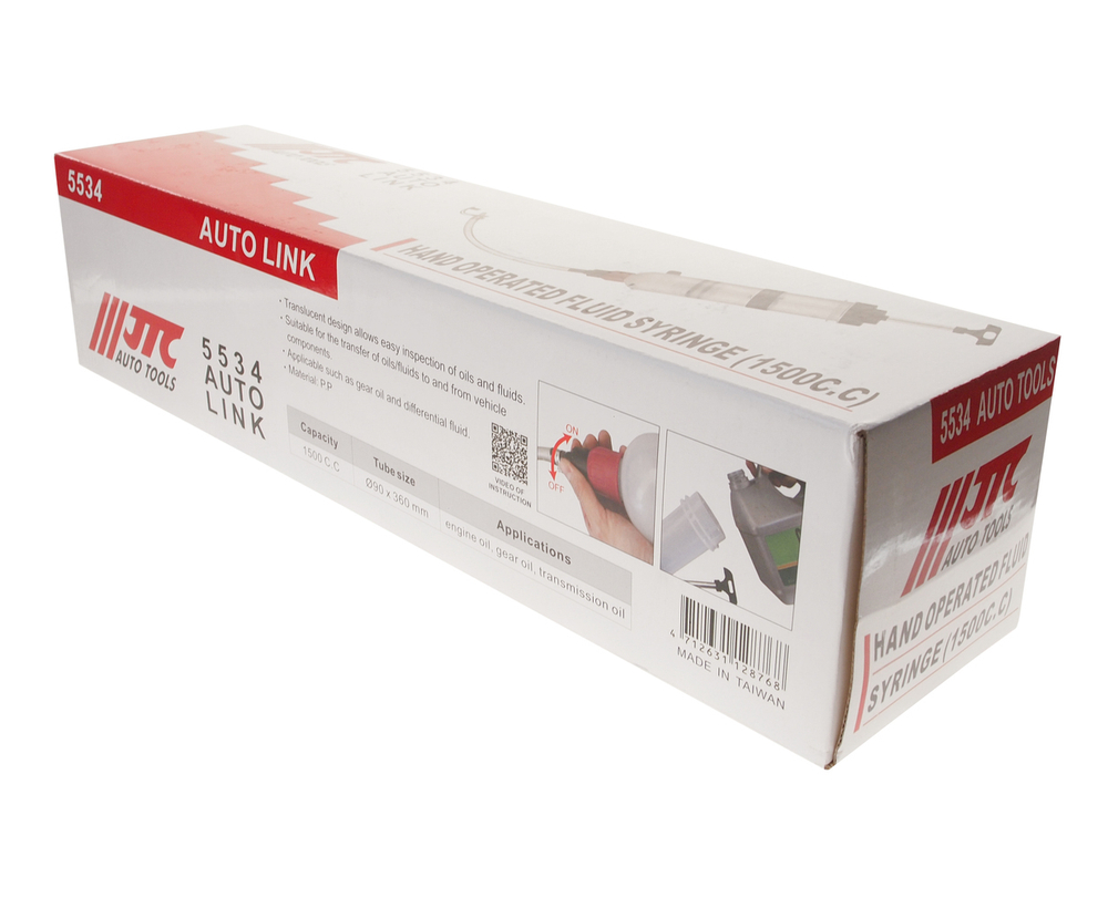 Шприц маслозаливной 1500мл 90x360мм (полипропилен) JTC