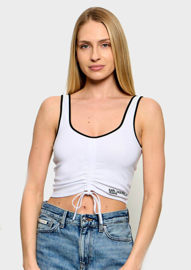 Топ KARL LAGERFELD JEANS Ruched Bralette