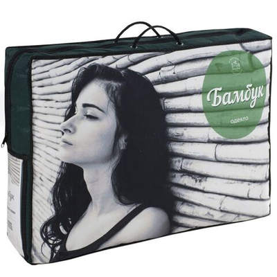 Одеяло евро, 200х220 см, Бамбук, 150 г/м2, облегч, чех хл, ИвШвейСт-т