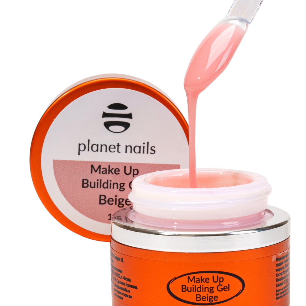 Planet Nails Гель Make Up Building Gel Beige, 15мл