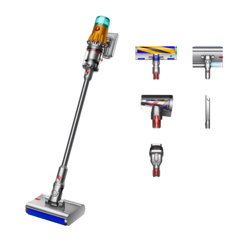 Беспроводной вертикальный пылесос Dyson V12S Detect Slim Submarine Complete (SV46) (Yellow/Nickel) (2022) Пылесос цвета «жёлтый/никель»