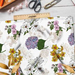 Ткань бифлекс цветочное разнообразие