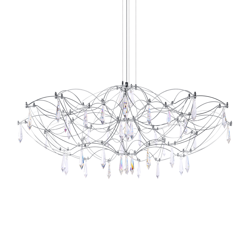 Подвесная светодиодная люстра Loft It Mira 10586/900 Silver Asfour