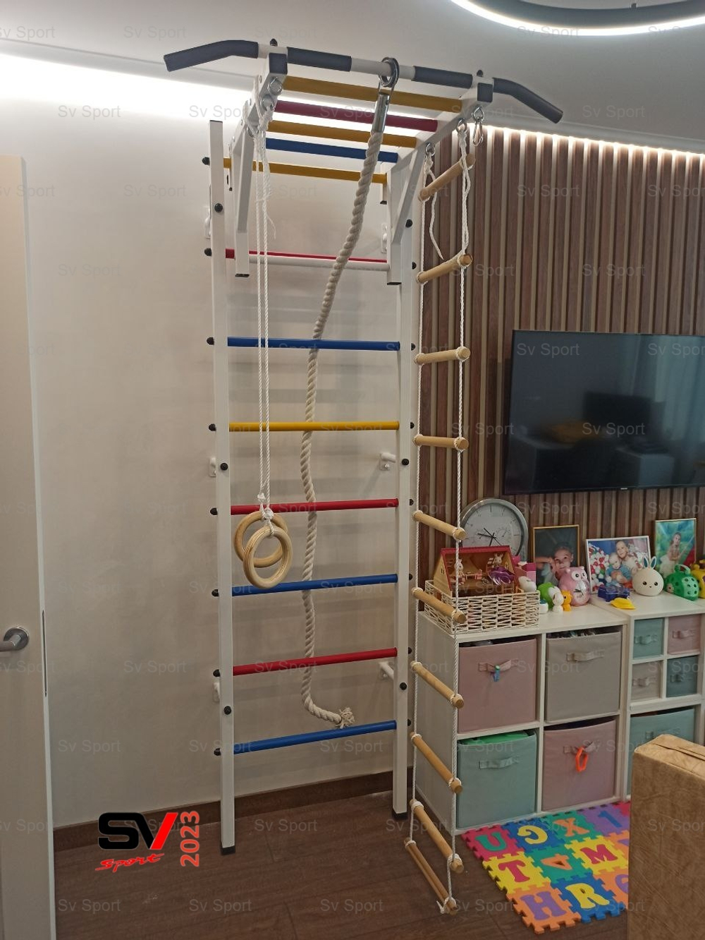 Монтаж шведской стенки Sv Sport в пеноблочные, газоблочные стены