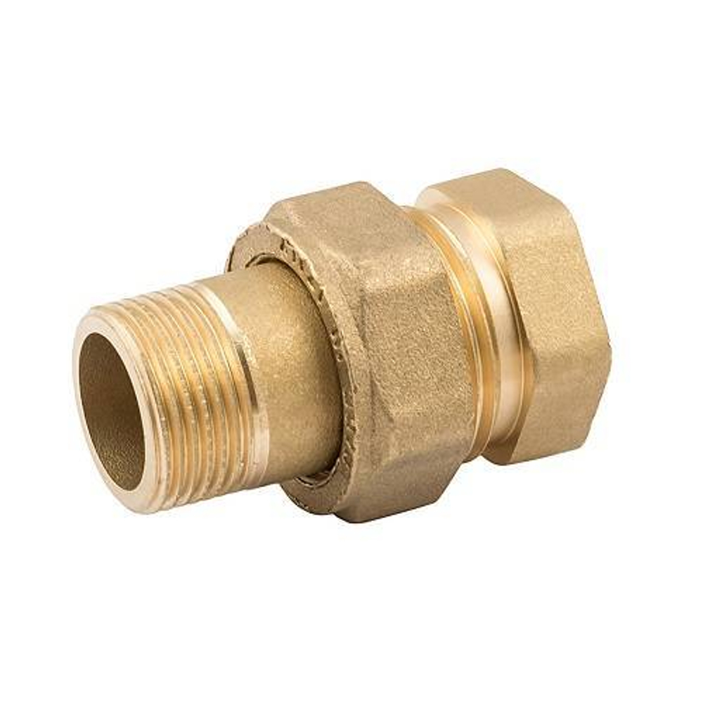 Переход с наружной на внутреннюю резьбу разъемный ELSEN METALIT EBF26 - 3/4" (латунь без покрытия)
