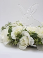 Венок цветочный для украшения интерьера 40 см