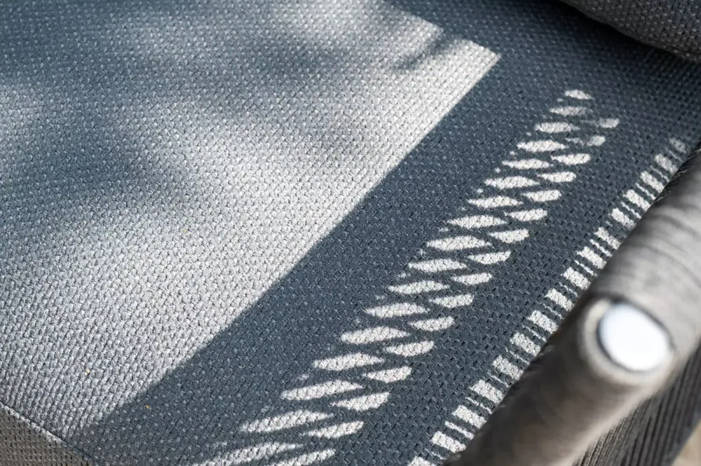 "Лугано" лаунж-зона 5-местная плетеная из роупа (веревки), каркас алюминиевый темно-серый, роуп темно-серый