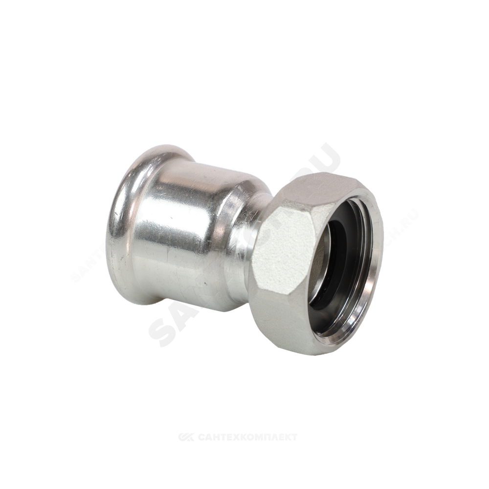 Муфта сталь нерж AISI 316L Дн 28х1" Ру16 пресс/нак/гайка Inoxpres RM 183028012