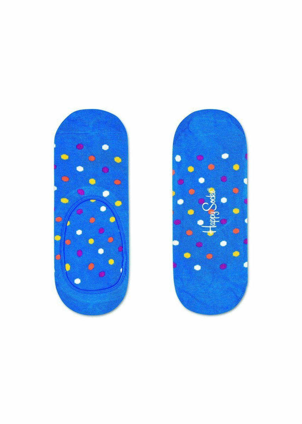 Носки-следки Dot Liner Sock в цветной горошек (Размер: 25) (Цвет: молочный)