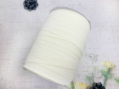 Косая бейка х/б, ш. 1,5 см, молочный