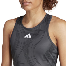 Женский топ теннисный Adidas Club Tennis Graphic Tank Top - carbon/black
