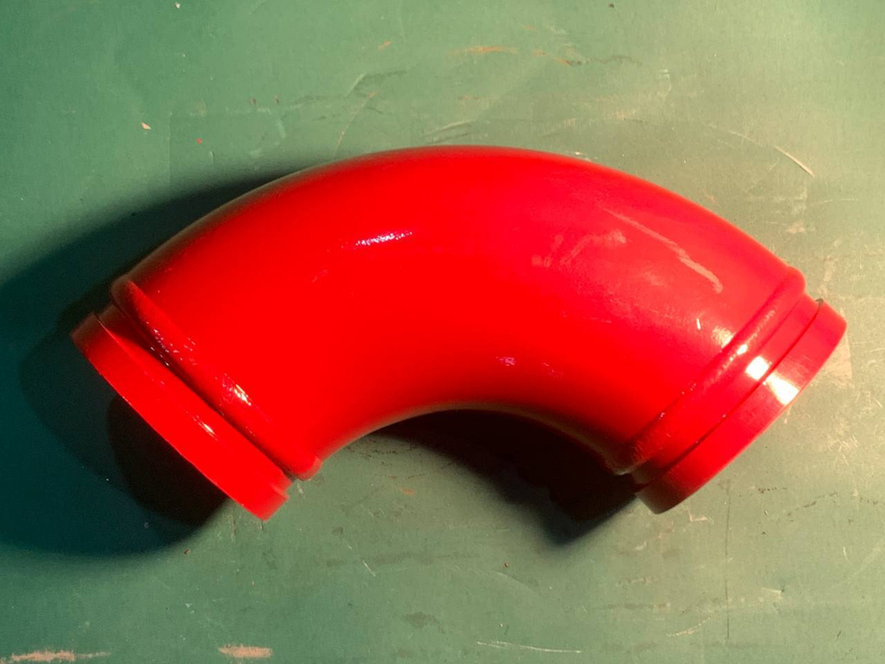 Угол бетоновода DN125*R190,5*90 двухслойный усиленный