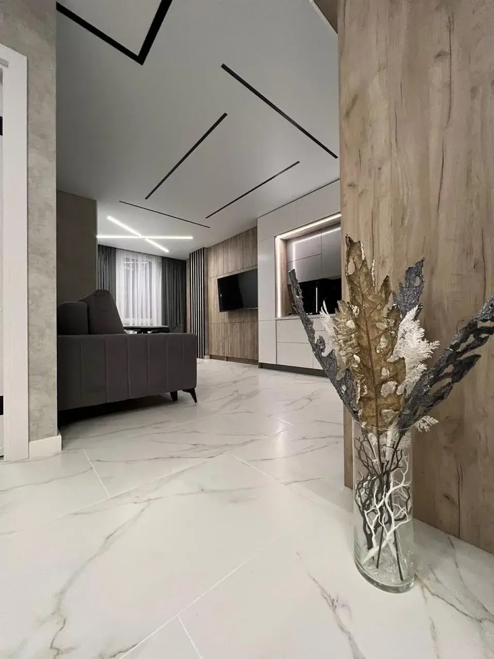 Кухня под заказ МДФ с подсветкой по периметру