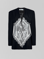 Пиджак Agdali Brand приталенный с вставками из кружева