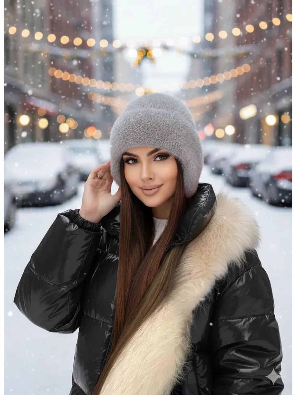 шапка ушанка зимняя пушистая