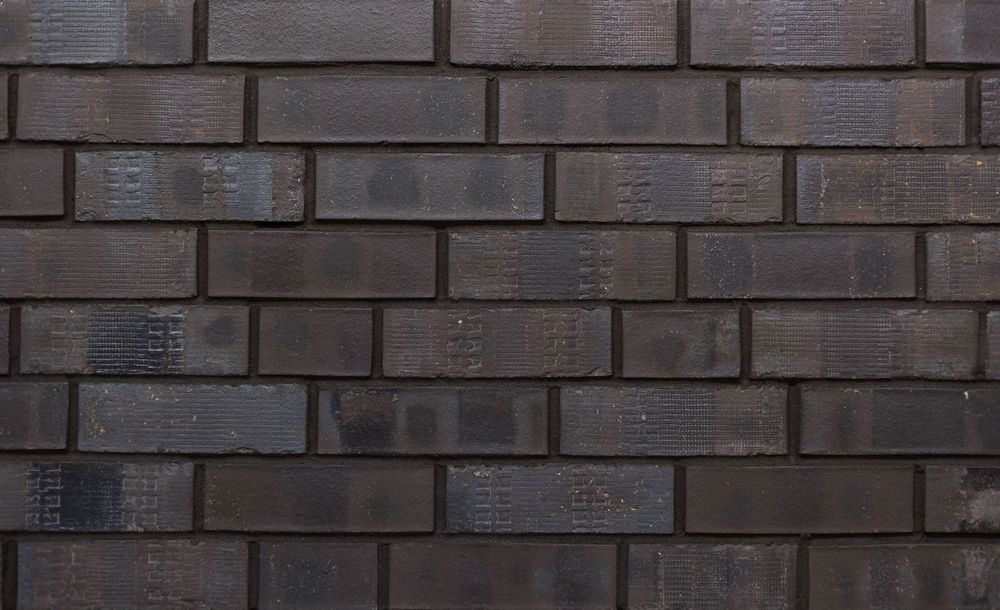 Westerwalder Klinker WK85KS Eisenschmelz- Schwarzbraun Kohle Spezial, Klinker Brick 240x71x15 - Фактурная фасадная плитка с углём
