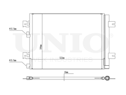 Радиатор кондиционера UNIO RAD-30011