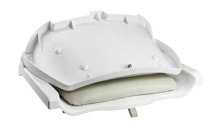 Кресло складное мягкое TRAVELER, цвет белый/серый