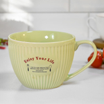 Кружка-бульонница 600мл "Enjoy your life"