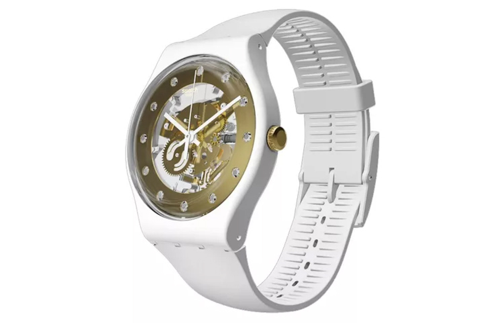 SWATCH Women's 41mm Gold Watch SUOZ148