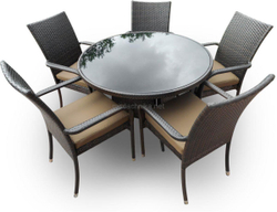 Обеденная группа из искусственного ротанга ЭММА «EMMA» (6 предметов)