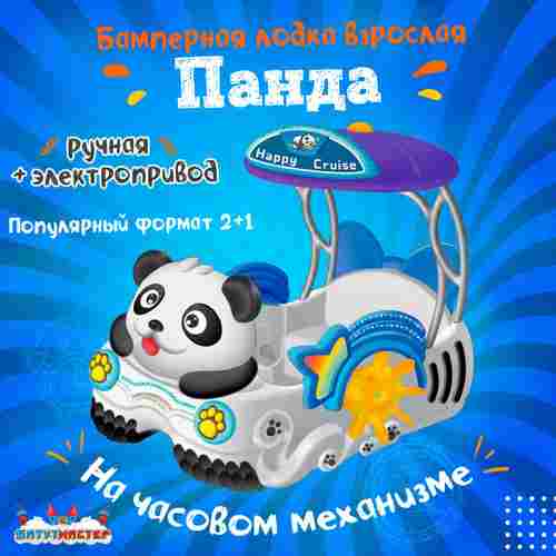 Семейная электрическая лодка-катамаран «Панда» , 2+1