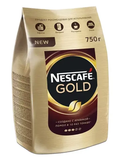 Кофе растворимый Нескафе Голд 750 г