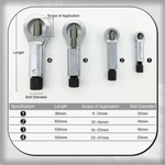 Набор гайколомов 9-27 мм, 4 предмета