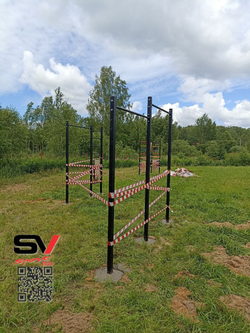 Монтаж уличных турников Sv Sport (3 вертикальных столба)