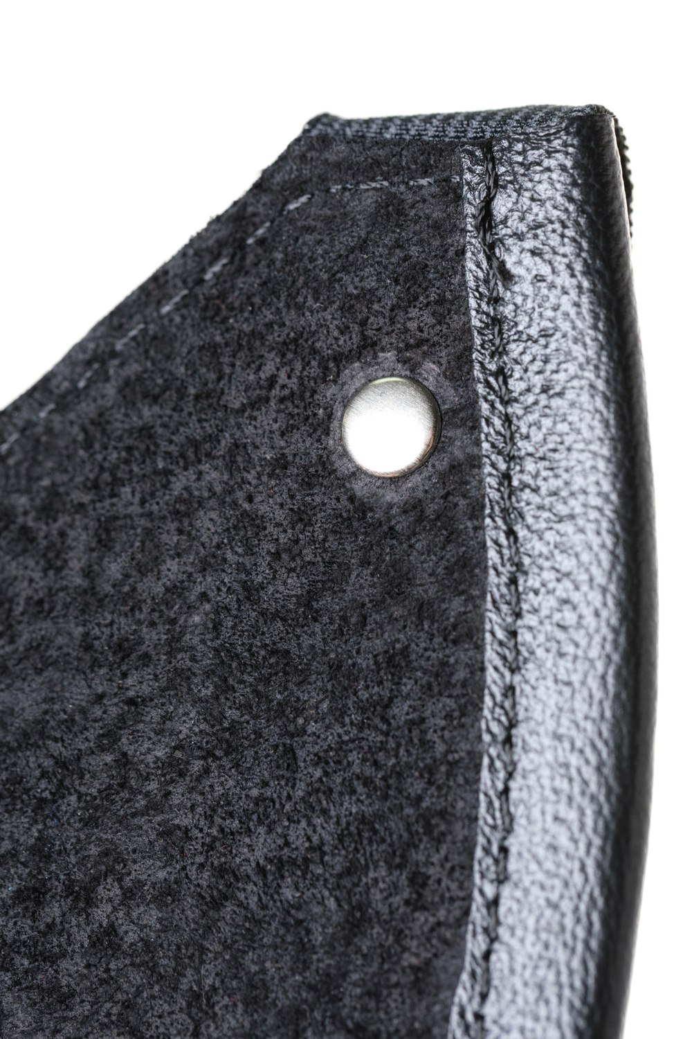 Маска Sitabella с красным бантиком чёрная кожа