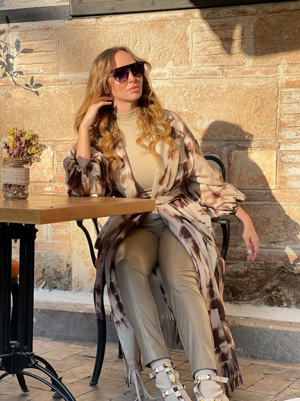 Кожаный плащ