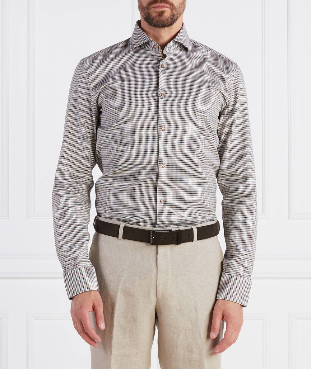 Рубашка H-HANK-spread-C5-233 BOSS BLACK - бежевый(50496316)