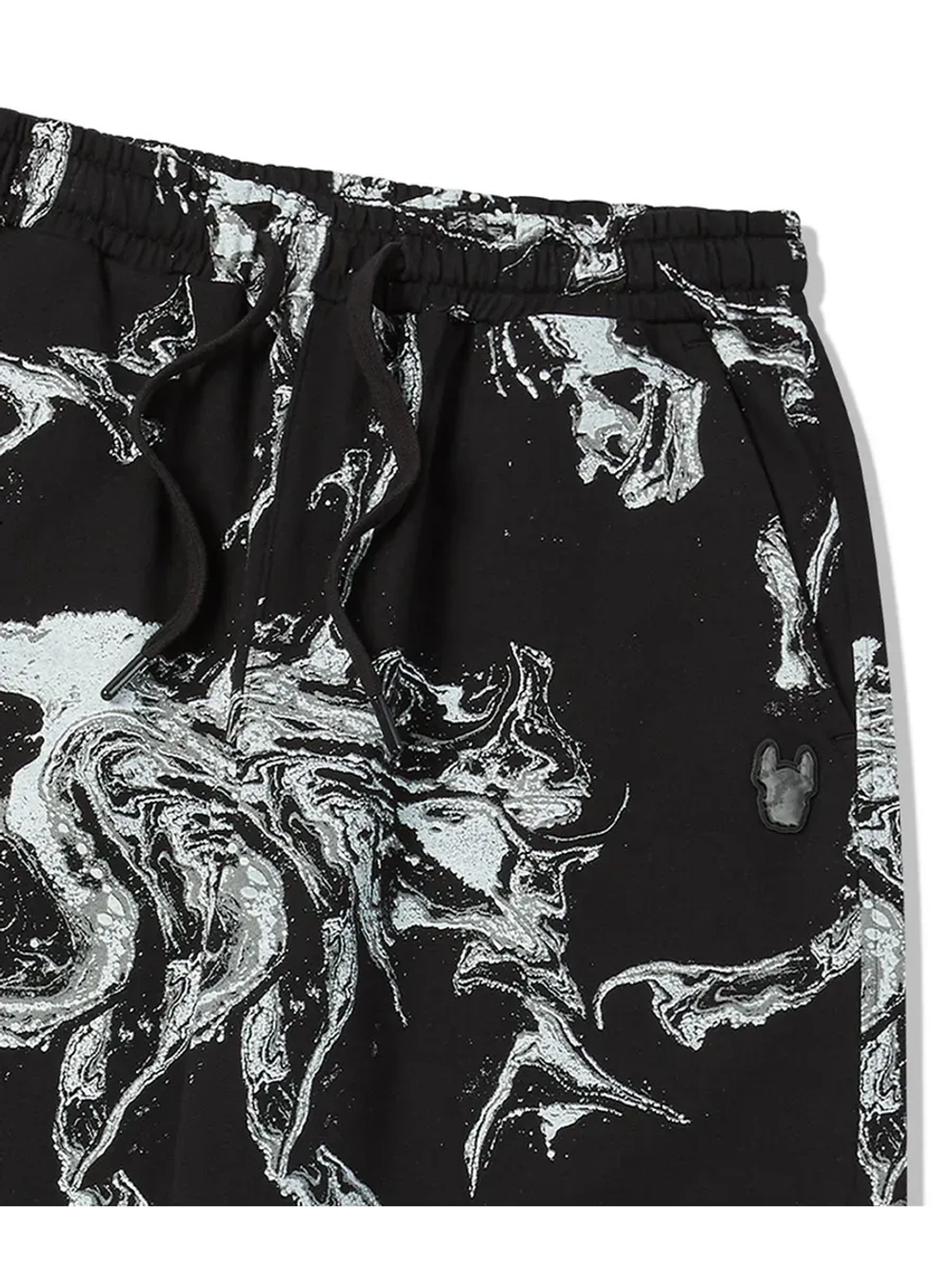 Шорты с принтом "мрамор"